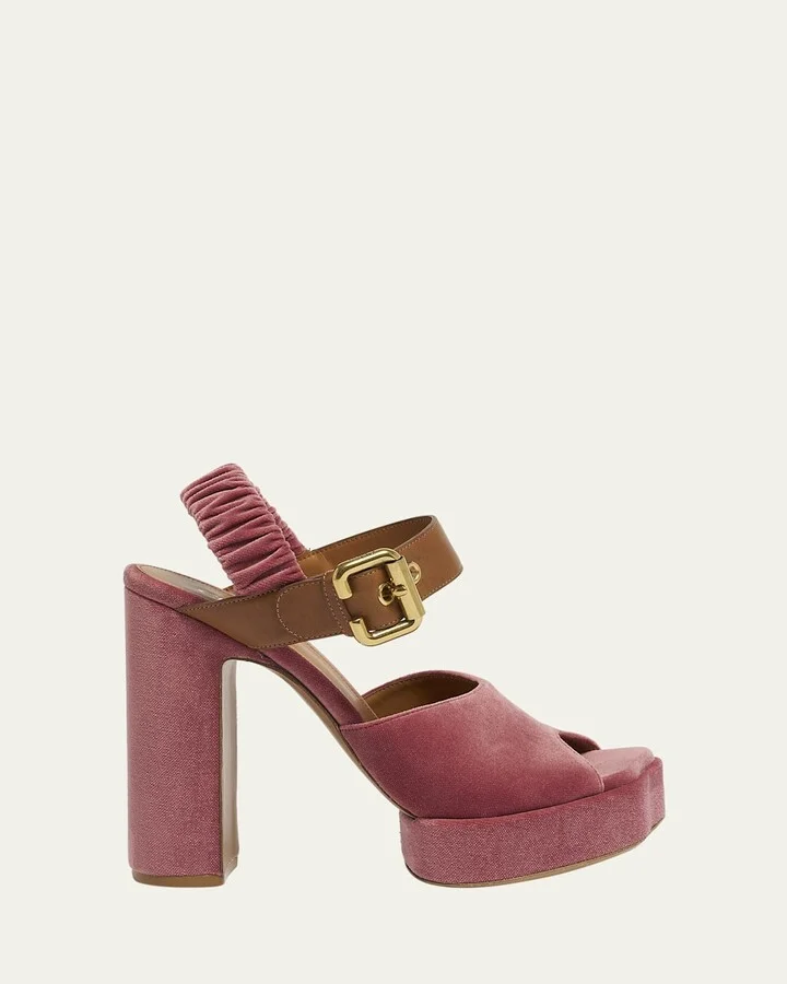 Aria Ankle-Strap Platform Sandals