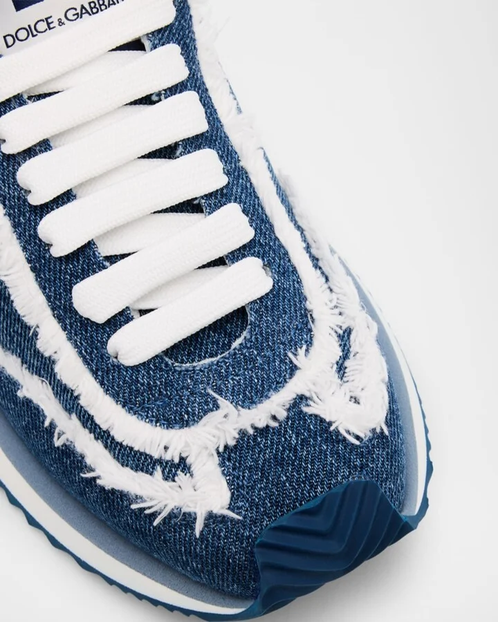 Aria DG Distressed Denim Runner Sneakers - Image 9