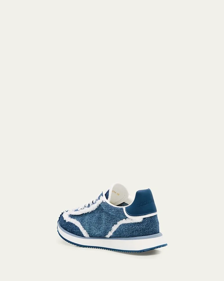 Aria DG Distressed Denim Runner Sneakers - Image 4