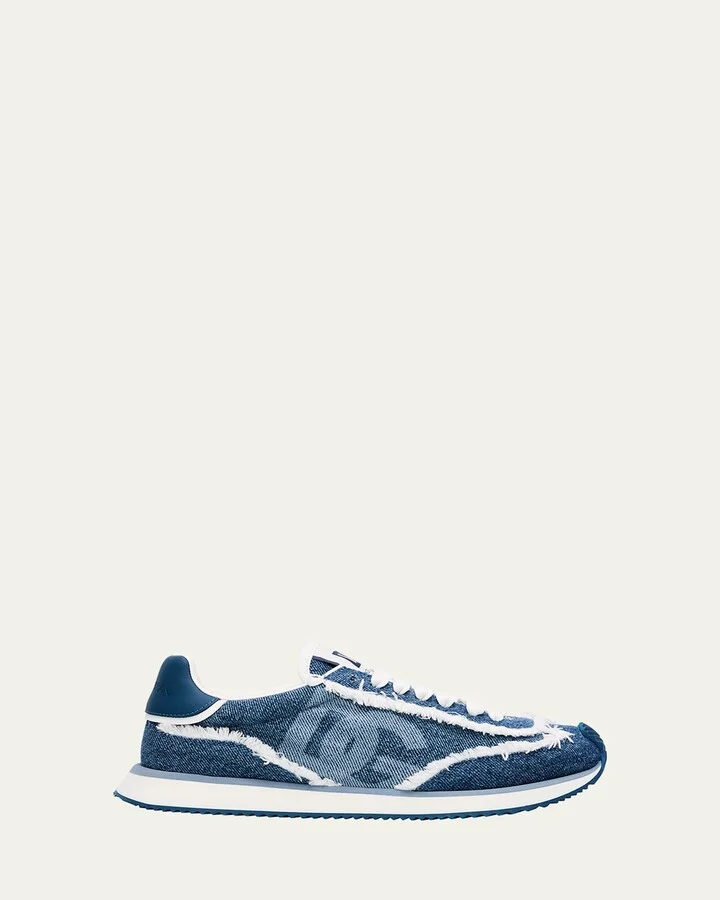 Aria DG Distressed Denim Runner Sneakers