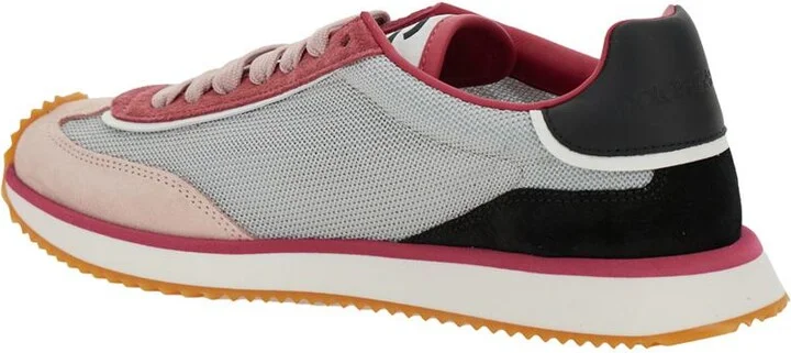 'Aria' Multicolor Running Sneakers With Logo Detail In Suede And Tech Fabric Woman - Image 3