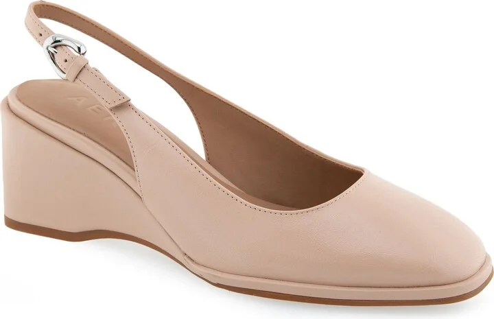 Aria Slingback Wedge Pump