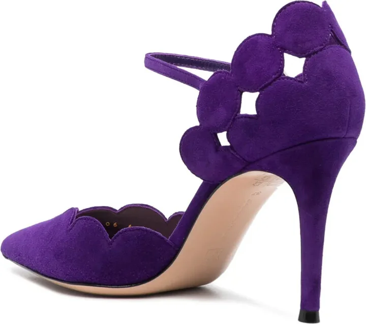Ariana D'Orsay 85mm suede pumps - Image 3