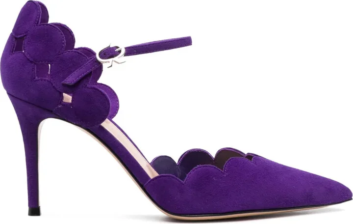 Ariana D'Orsay 85mm suede pumps