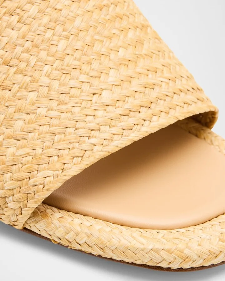 Ariana Raffia Mule Sandals - Image 4