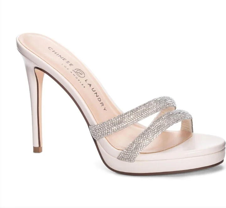 Ariana Stiletto Heels In Cream