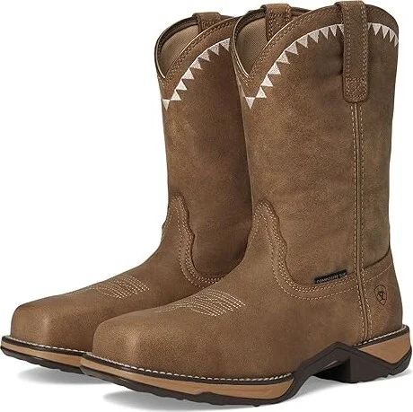 Ariat Anthem Deco Composite Toe Women's Work Boots Brown Bomber : 6 B - Medium, Leather