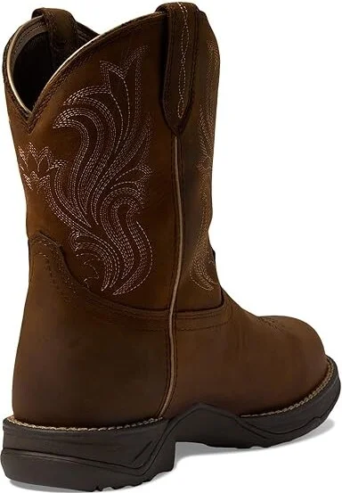 Ariat Anthem Round Toe Shortie Waterproof Western Boot Women's Shoes Glazed Brown : 5.5 B - Medium, Leather - Image 4
