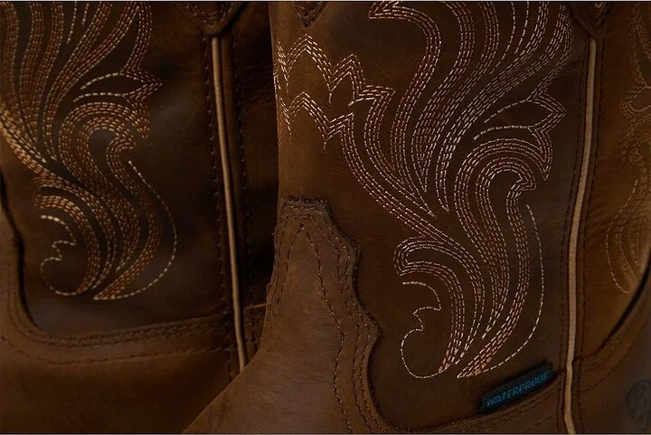 Ariat Anthem Round Toe Shortie Waterproof Western Boot Women's Shoes Glazed Brown : 5.5 B - Medium, Leather - Image 5