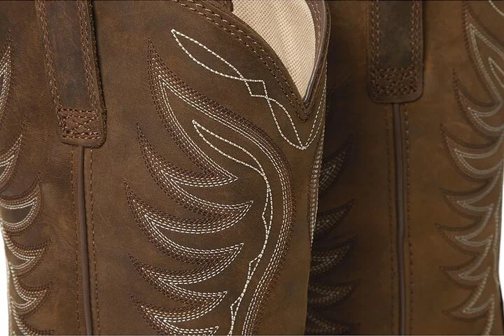 Ariat Anthem Waterproof Cowboy Women's Boots Distressed Brown : 6.5 B - Medium, Leather - Image 8