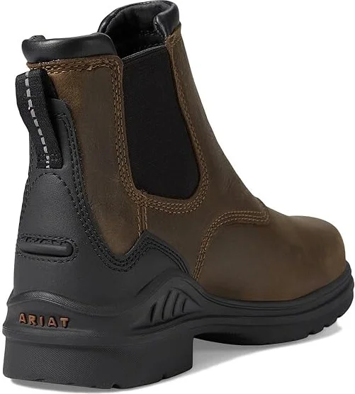 Ariat Barnyard Twin Gore II Waterproof Women's Boots Antique Brown : 5.5 B - Medium, Leather - Image 4
