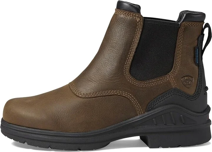 Ariat Barnyard Twin Gore II Waterproof Women's Boots Antique Brown : 5.5 B - Medium, Leather - Image 6
