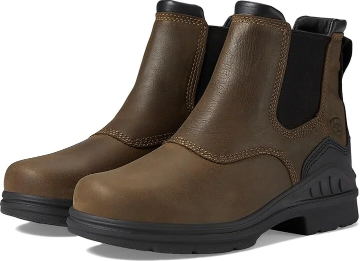 Ariat Barnyard Twin Gore II Waterproof Women's Boots Antique Brown : 5.5 B - Medium, Leather