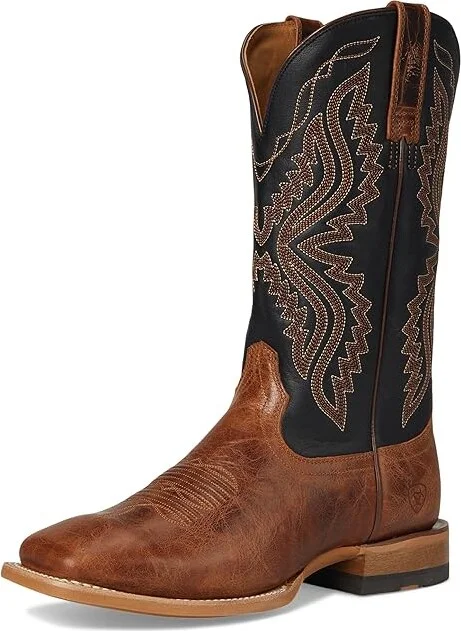 Ariat Baxter Cowboy Boots Dark Tan : 9.5 M, Leather - Image 5