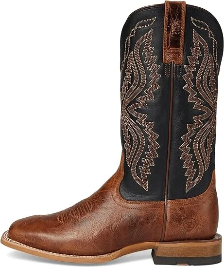 Ariat Baxter Cowboy Boots Dark Tan : 9.5 M, Leather - Image 6