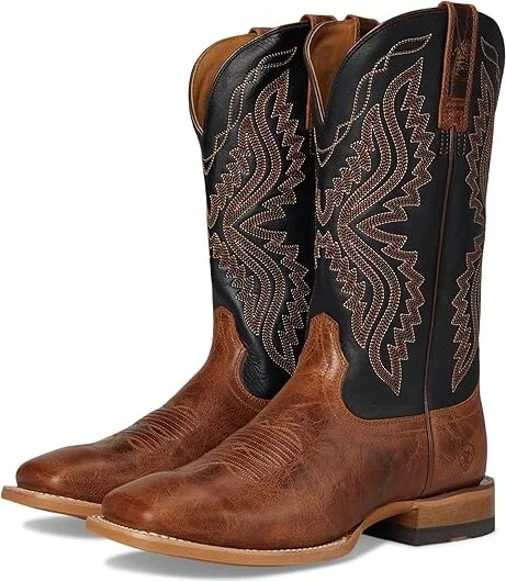 Ariat Baxter Cowboy Boots Dark Tan : 9.5 M, Leather