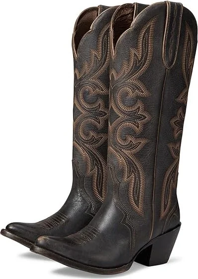 Ariat Belinda StretchFit Western Boot Women's Shoes Beduino Black : 5.5 B - Medium, Leather
