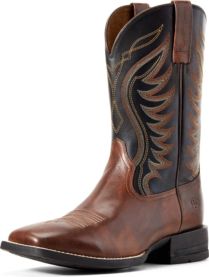 Hand Stained Red-brown/Black