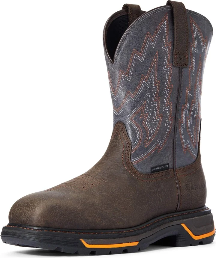 ARIAT BMVY9 Mens Big Rig Composite Toe Work Boot Iron Coffee/Slate 11.5 Wide