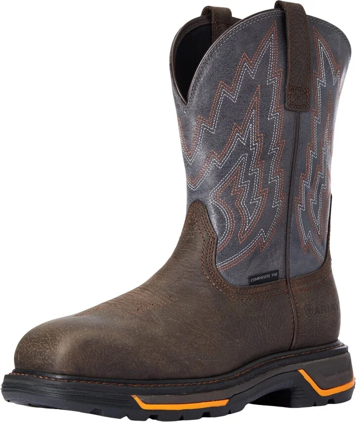 ARIAT BMVY9 Mens Big Rig Composite Toe Work Boot Iron Coffee/Slate 16 X-Wide