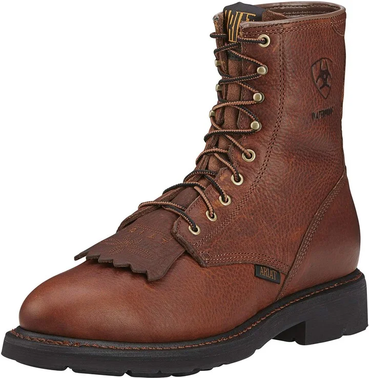 ARIAT BMVY9 Mens Cascade 8" Waterproof Work Boot Sunshine 7