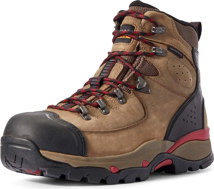 ARIAT BMVY9 Mens Endeavor 6" Waterproof Work Boot Mushroom Taupe 8.5 Wide
