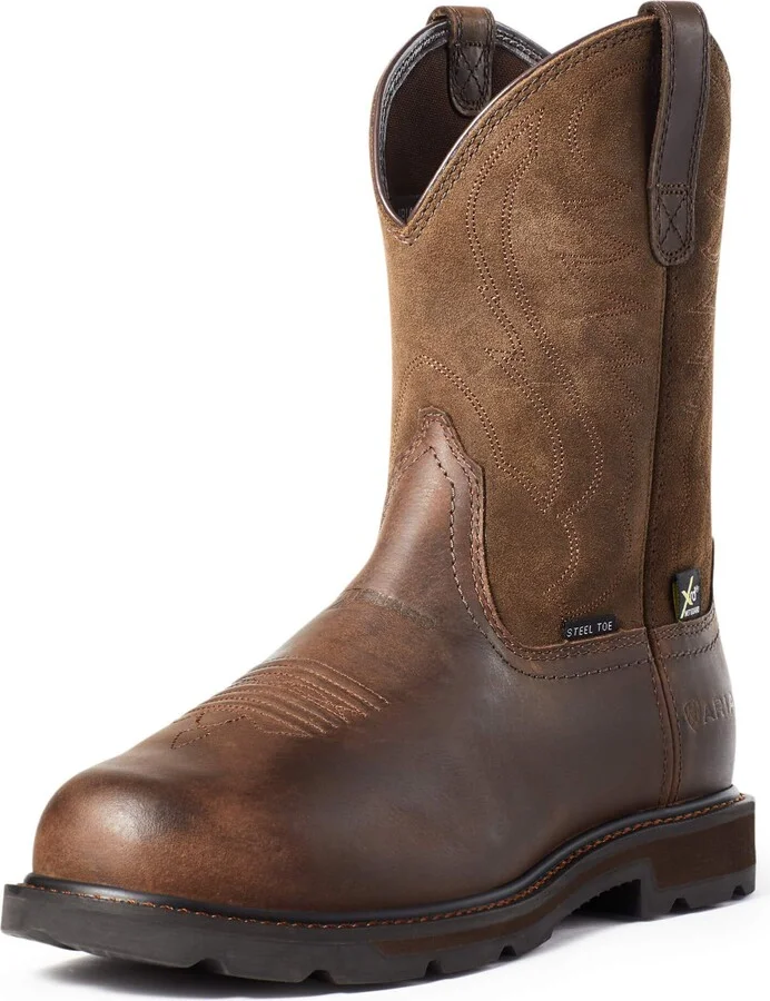 ARIAT BMVY9 Mens Groundbreaker MetGuard Steel Toe Work Boot Brown 13