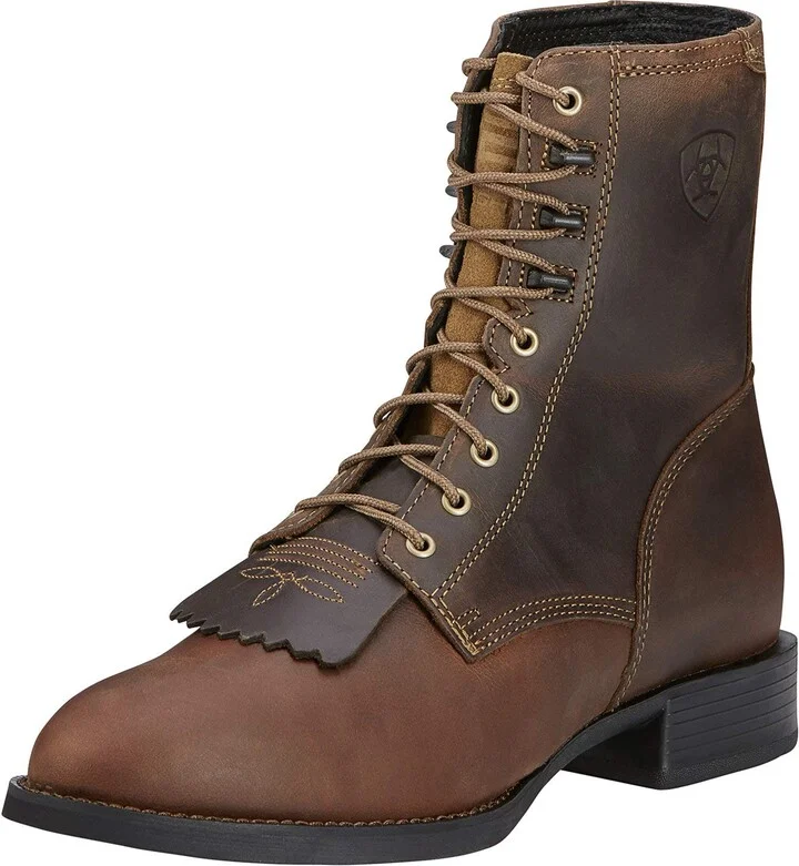 ARIAT BMVY9 Mens Heritage Lacer Boot Distressed Brown 7.5