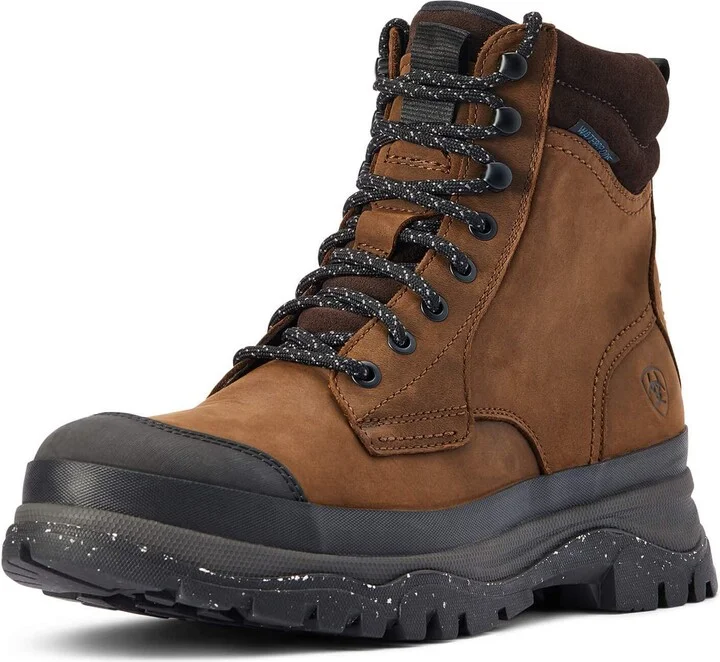 ARIAT BMVY9 Mens Moresby Waterproof Boot Oily Distressed Brown 10.5