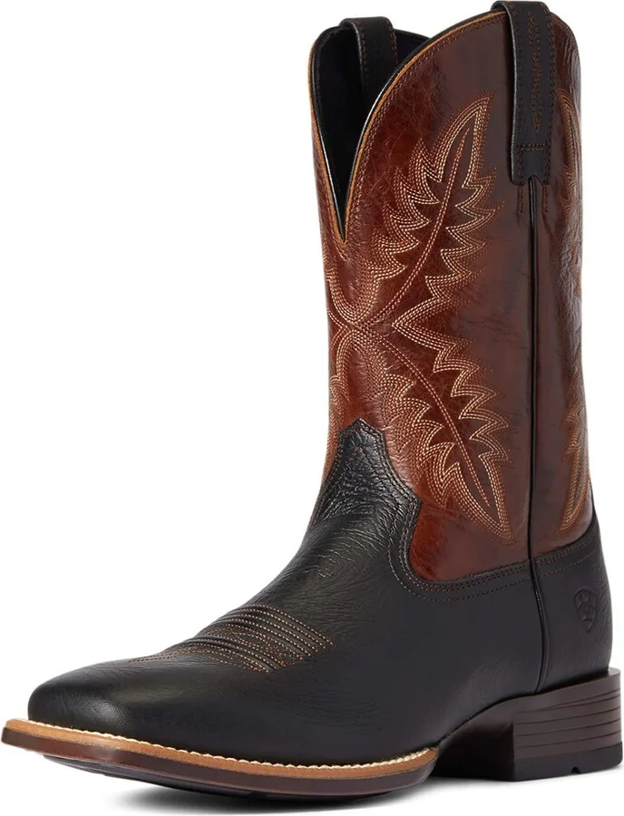 ARIAT BMVY9 Mens Rawly Ultra Western Boot Dark Soil/Burnt Brick 7 Wide