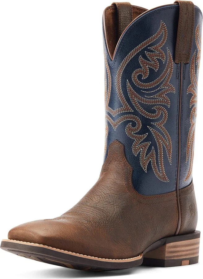 ARIAT BMVY9 Mens Slingshot Western Boot Rowdy Rust/Dark Denim 13 Wide