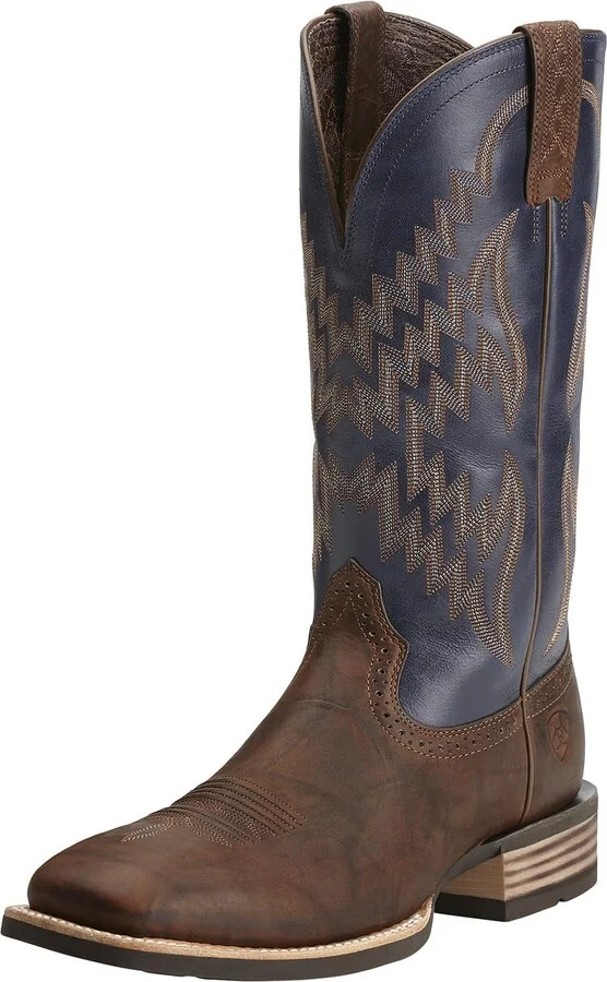 ARIAT BMVY9 Mens Tycoon Western Boot Bar Top Brown/Arizona Sky 7