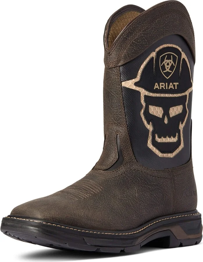 ARIAT BMVY9 Mens WorkHog XT VentTEK Bold Work Boot Iron Coffee/Roughneck 14