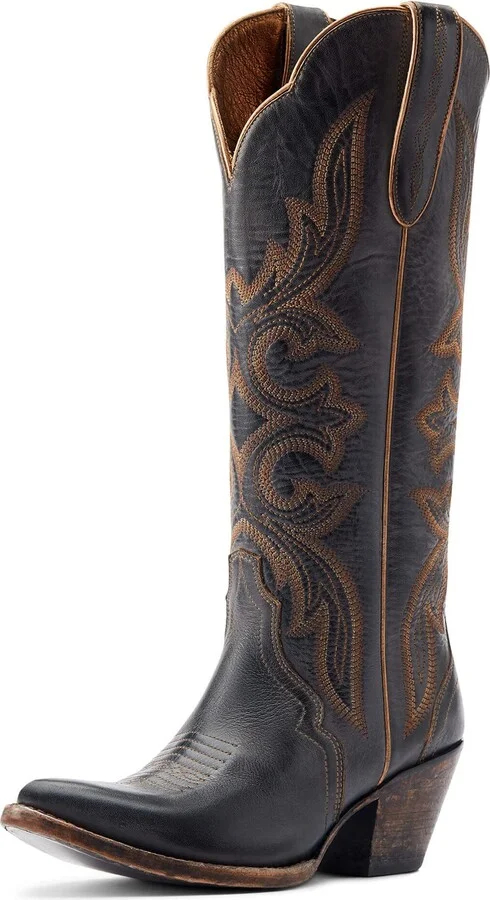 ARIAT BMVY9 Womens Belinda StretchFit Western Boot Beduino Black 5.5