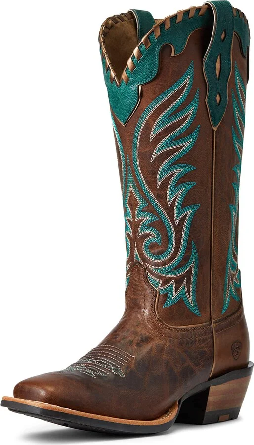 ARIAT BMVY9 Womens Crossfire Picante Western Boot Weathered Tan 5.5