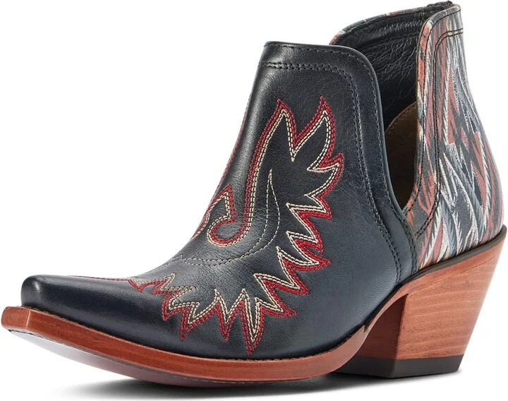 ARIAT BMVY9 Womens Dixon Chimayo Western Boot Cash Black/New Mexico Roja Print 8.5