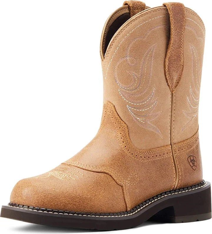 ARIAT BMVY9 Womens Fatbaby Heritage Dapper Western Boot Wicker/Walnut 6.5