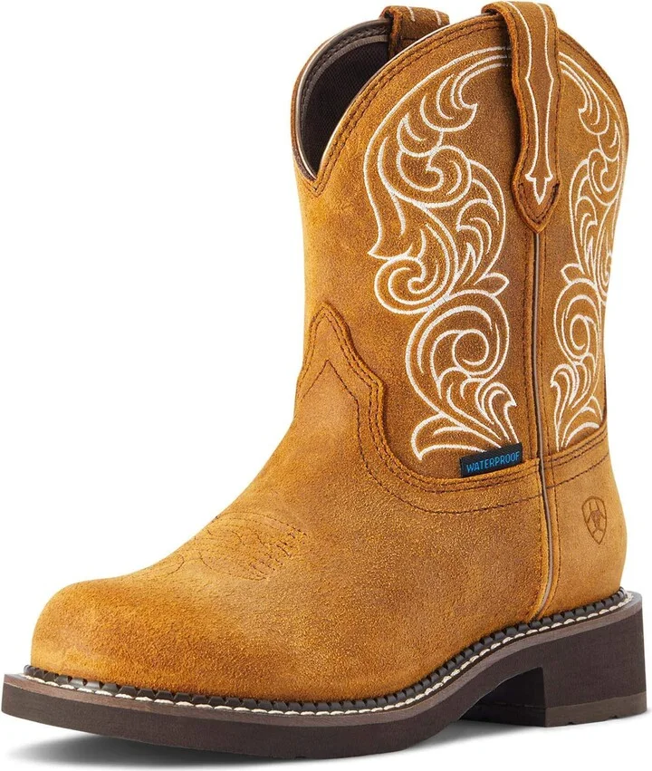 ARIAT BMVY9 Womens Fatbaby Heritage Waterproof Western Boot Ginger Spice 6