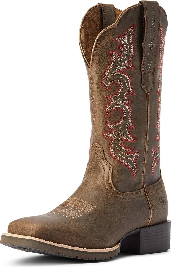 ARIAT BMVY9 Womens Hybrid Rancher StretchFit Western Boot Pebble 7
