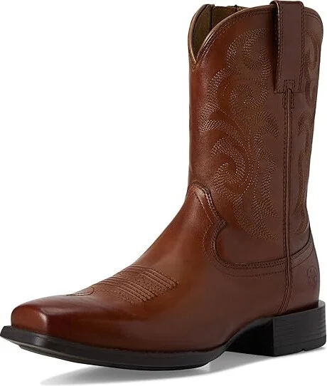 Ariat Bodie Western Boots Men's Boots Bitter Brown : 9.5 W, Leather - Image 5