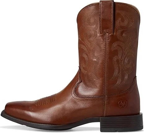 Ariat Bodie Western Boots Men's Boots Bitter Brown : 9.5 W, Leather - Image 6