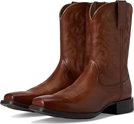 Ariat Bodie Western Boots Men's Boots Bitter Brown : 9.5 W, Leather