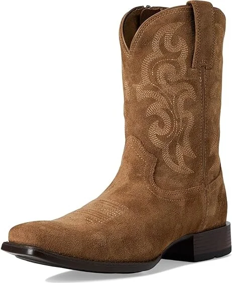 Ariat Bodie Western Boots Men's Boots Chestnut Suede : 12 M, Leather - Image 5