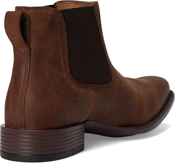 Ariat Booker Ultra Square Toe Western Boots Men's Boots Rough Tan : 7 D - Medium, Leather - Image 4