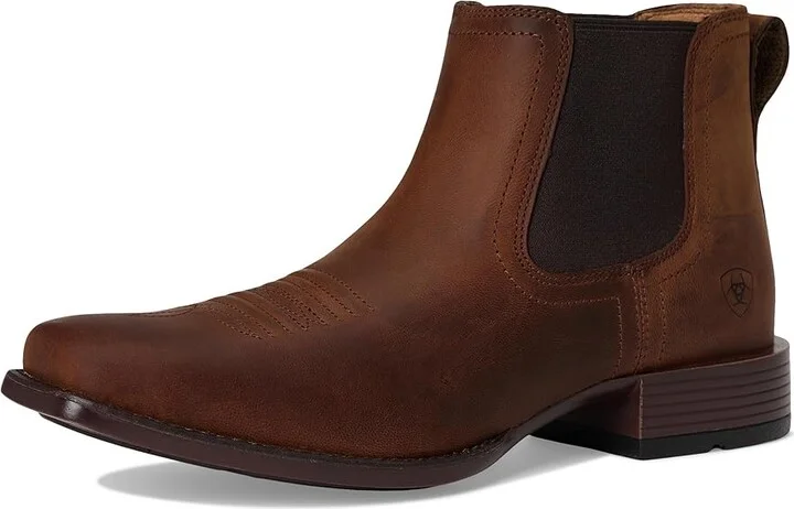 Ariat Booker Ultra Square Toe Western Boots Men's Boots Rough Tan : 7 D - Medium, Leather - Image 5