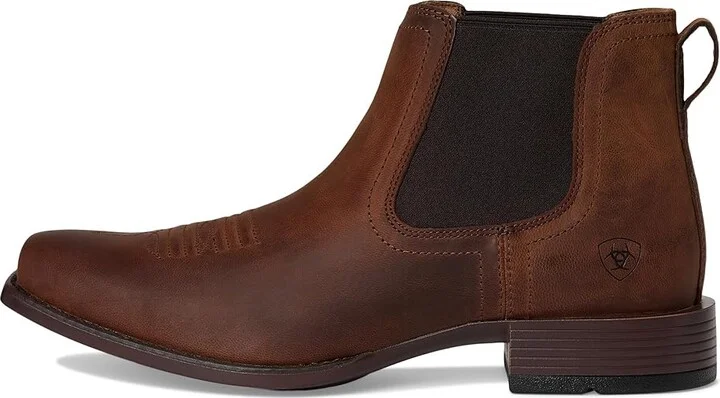 Ariat Booker Ultra Square Toe Western Boots Men's Boots Rough Tan : 7 D - Medium, Leather - Image 6