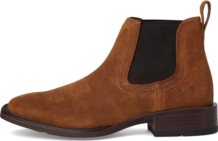 Ariat Booker Ultra Western Boots Men's Shoes Bar Top Brown : 7 EE - Wide, Leather - Image 6