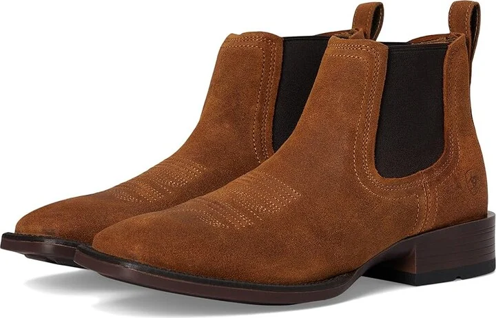 Ariat Booker Ultra Western Boots Men's Shoes Bar Top Brown : 7 EE - Wide, Leather