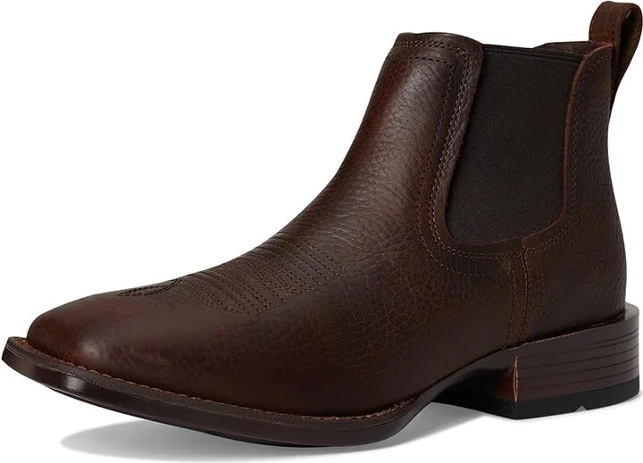 Ariat Booker Ultra Western Boots Men's Shoes Brown Oiled Rowdy : 7 D - Medium, Leather - Image 5