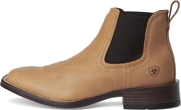 Ariat Booker Ultra Western Boots Men's Shoes Charro Tan : 7 D - Medium, Leather - Image 6